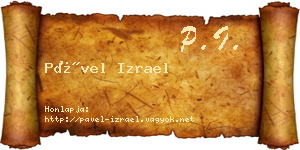 Pável Izrael névjegykártya